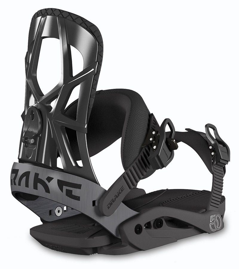 Drake Fifty Snowboard Bindings, L Black 2019